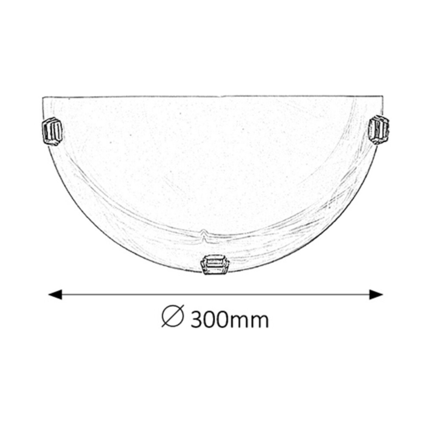 Rabalux - Nástěnné svítidlo 1xE27/60W/230V alabastrové sklo