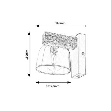 Rabalux - Nástěnná lampa 1xE14/40W/230V