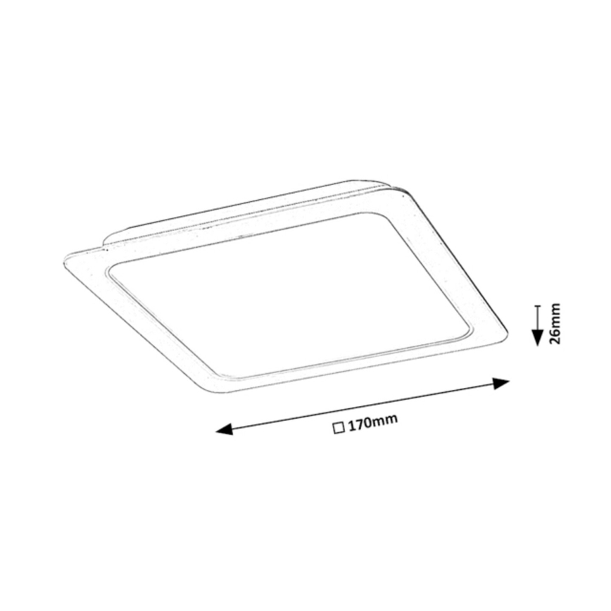 Rabalux - LED Podhledové svítidlo LED/18W/230V 17x17 cm