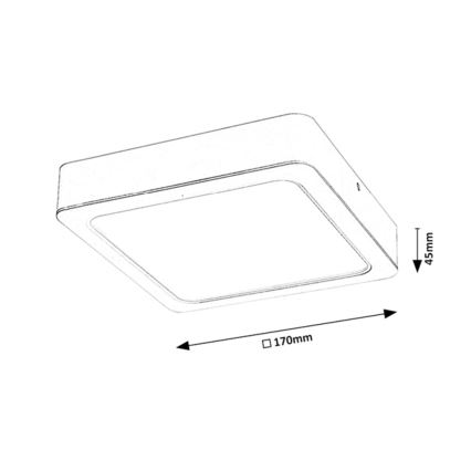 Rabalux - LED Stropní svítidlo LED/18W/230V 17 cm