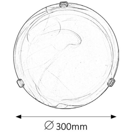 Rabalux - Stropní svítidlo 1xE27/60W/230V alabastrové sklo