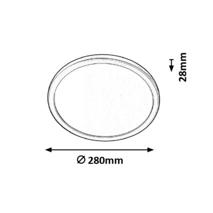 Rabalux - LED Koupelnové stropní svítidlo LED/15W/230V IP44