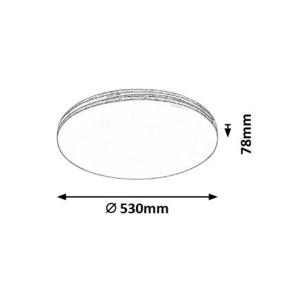 Rabalux - LED Stropní svítidlo LED/36W/230V kulaté