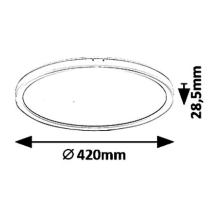 Rabalux - LED Stmívatelné stropní svítidlo LED/22W/230V