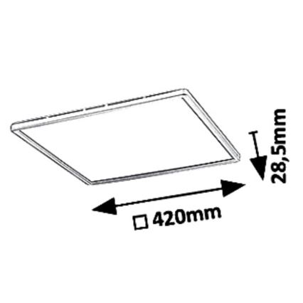 Rabalux - LED Stmívatelné stropní svítidlo LED/22W/230V