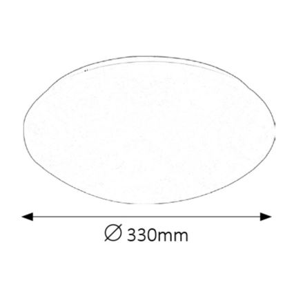 Rabalux - LED Koupelnové stropní svítidlo LED/18W/230V IP44