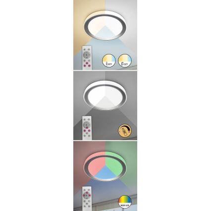 Rabalux - LED RGB Stmívatelné stropní svítidlo LED/40W/230V 2700-6500K Wi-Fi Tuya  + dálkové ovládání