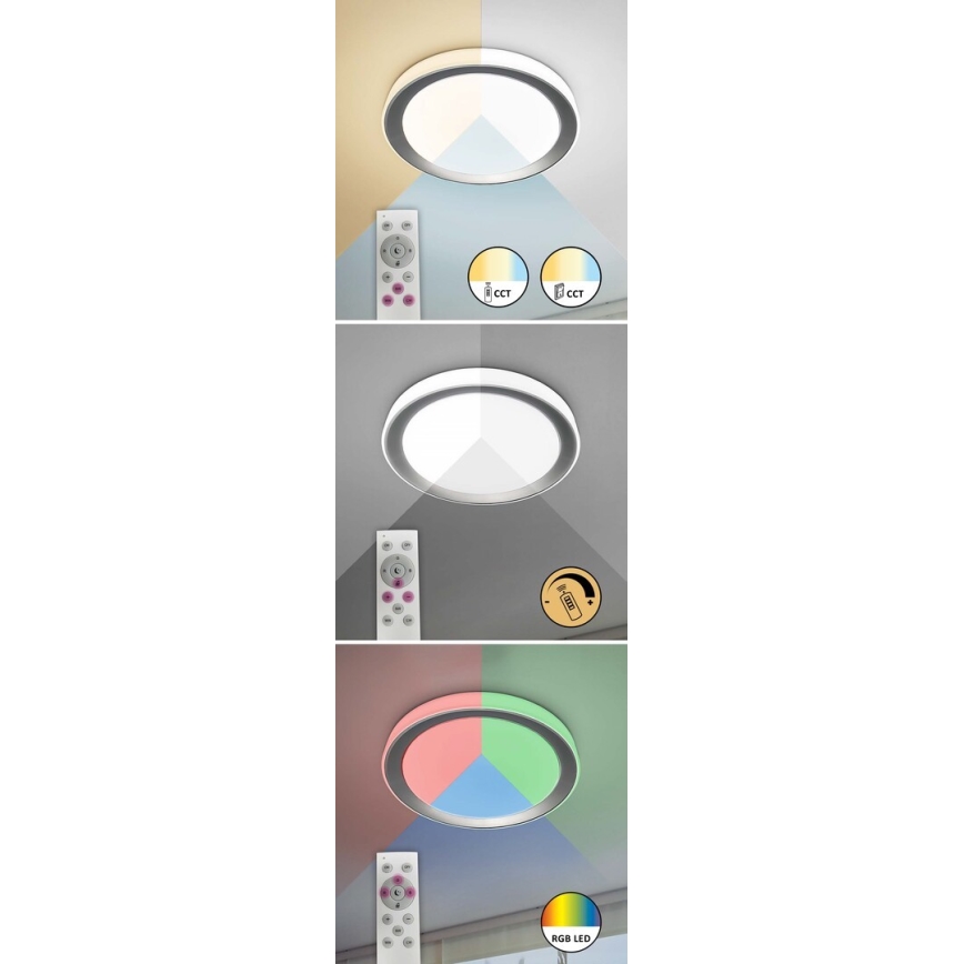 Rabalux - LED RGB Stmívatelné stropní svítidlo LED/40W/230V 2700-6500K Wi-Fi Tuya  + dálkové ovládání