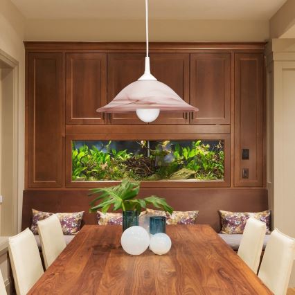 Rabalux - Lustr 1xE27/60W/230V alabastrové sklo