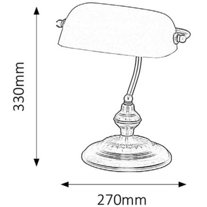 Rabalux - Stolní lampa 1xE27/60W/230V