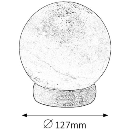 Rabalux - Solná lampa 1xE14/15W/230V akácie 2,6 kg