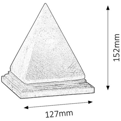 Rabalux - Solná lampa 1xE14/15W/230V akácie 2,8 kg