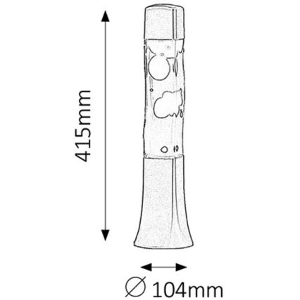 Rabalux - Lávová lampa 1xE14/25W/230V