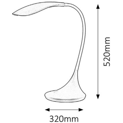 Rabalux - LED Stmívatelná lampa 1xLED/4,5W/230V