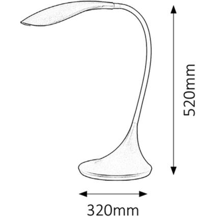 Rabalux - LED Stmívatelná lampa 1xLED/4,5W/230V