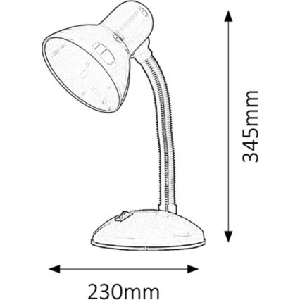 Rabalux - Stolní lampa 1xE27/40W/230V