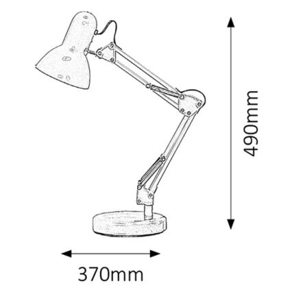 Rabalux - Stolní lampa 1xE27/60W/230V