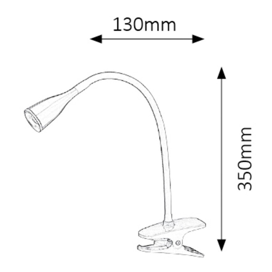 Rabalux - LED Stolní lampa s klipem 1xLED/4,5W/230V