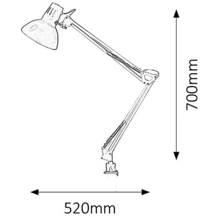 Rabalux - Stolní lampa 1xE27/60W/230V