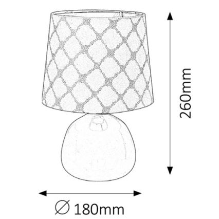 Rabalux - Stolní lampa E14/40W bílá