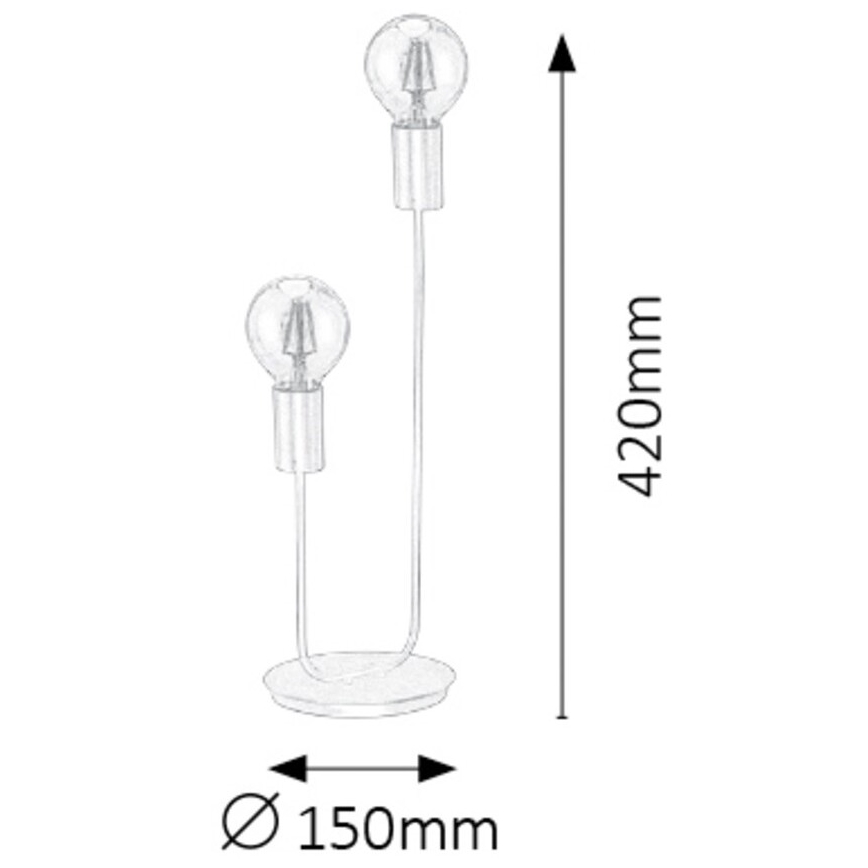 Rabalux - Stolní lampa 2xE27/15W/230V