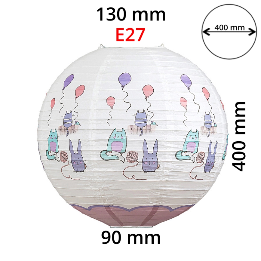 Rabalux 4632 - Dětské stínidlo k dětskému lustru CATHY E27 pr. 40 cm