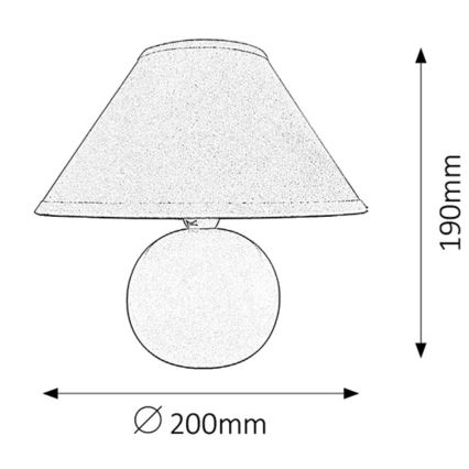 Rabalux - Stolní lampa 1xE14/40W/230V