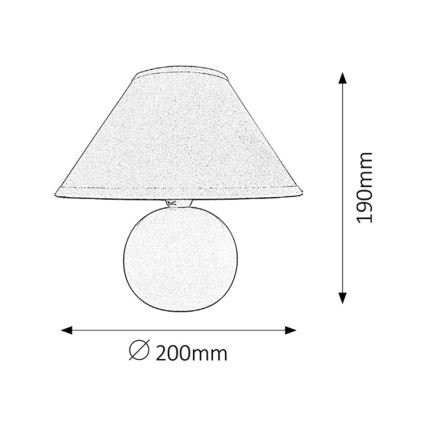 Rabalux - Stolní lampa 1xE14/40W/230V