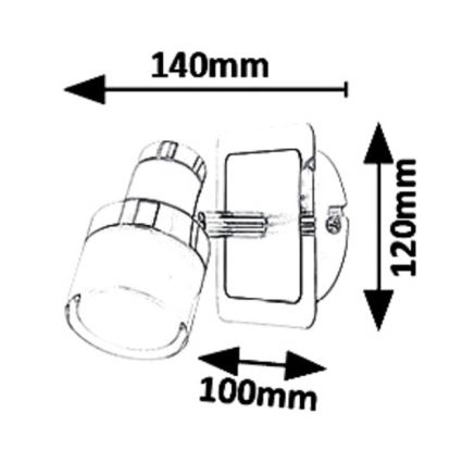 Rabalux - LED Nástěnné bodové svítidlo LED/5W/230V IP44