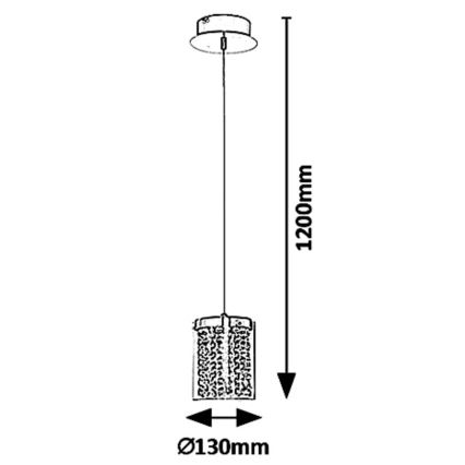 Rabalux 5043 - LED Lustr na lanku ASTRELLA LED/6W/230V