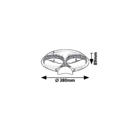 Rabalux - LED Stmívatelné stropní svítidlo CAPRIANA LED/18W/230V