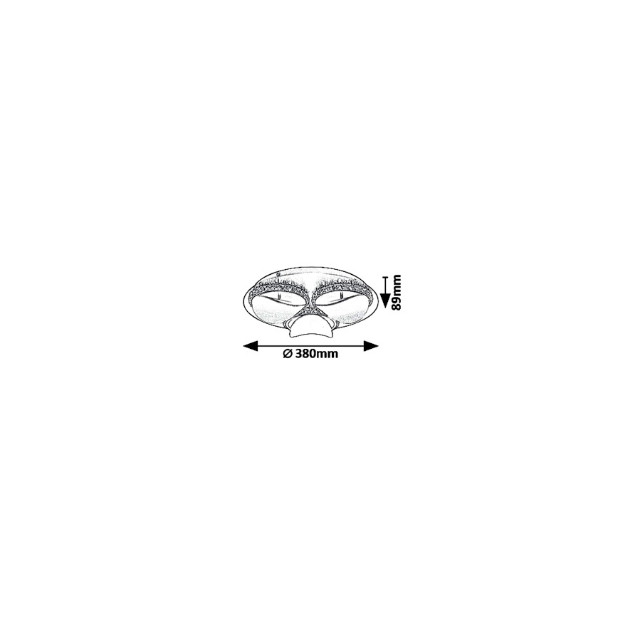 Rabalux - LED Stmívatelné stropní svítidlo CAPRIANA LED/18W/230V