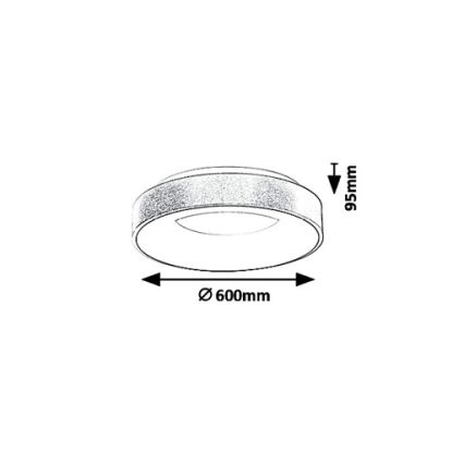 Rabalux 5053 - LED Stropní svítidlo CARMELA LED/50W/230V