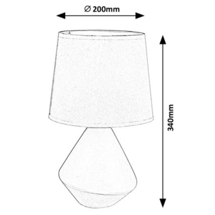 Rabalux - Stolní lampa 1xE14/40W/230V hnědá