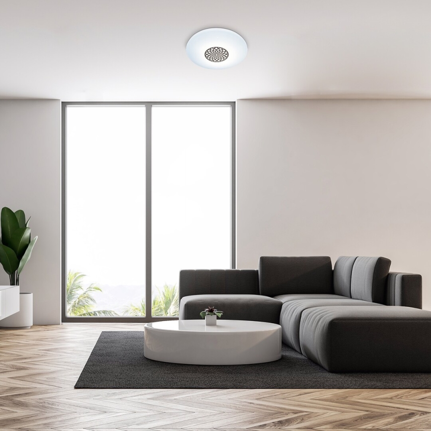 Rabalux - LED RGB Stmívatelné stropní svítidlo LED/24W/230V 3000-6500K Wi-Fi Tuya pr. 39,5 cm + dálkové ovládání