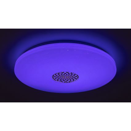 Rabalux - LED RGB Stmívatelné stropní svítidlo LED/40W/230V 3000-6500K Wi-Fi Tuya pr. 60 cm + dálkové ovládání