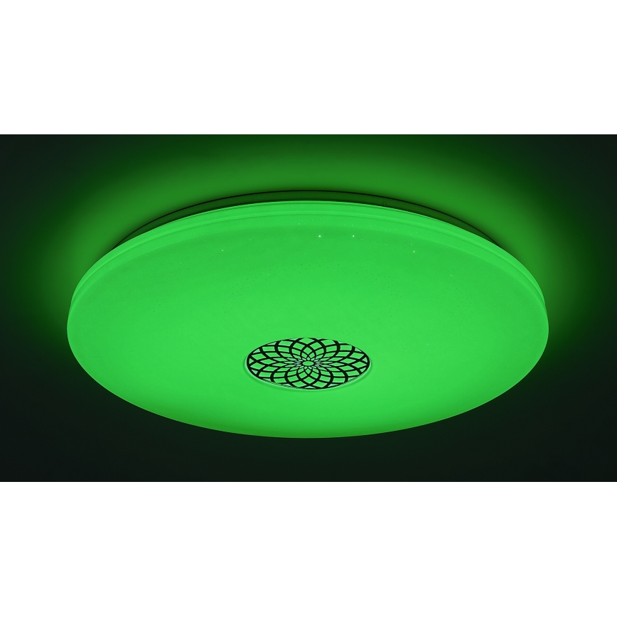 Rabalux - LED RGB Stmívatelné stropní svítidlo LED/40W/230V 3000-6500K Wi-Fi Tuya pr. 60 cm + dálkové ovládání