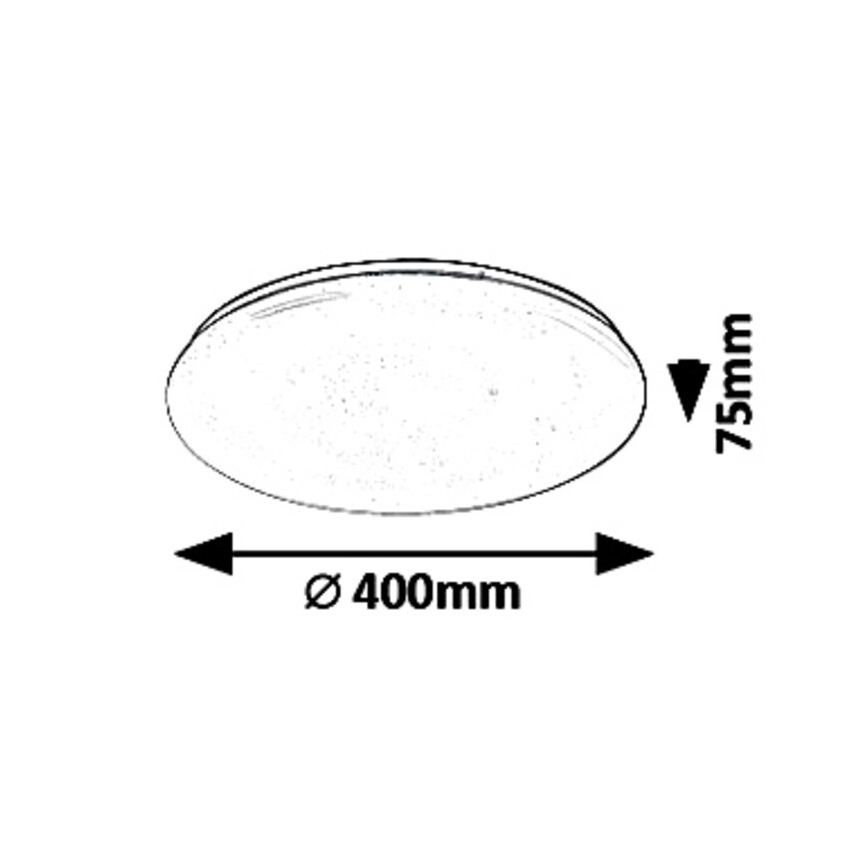 Rabalux - LED Stmívatelné stropní svítidlo LED/36W/230V + dálkové ovládání 3000K - 6500K