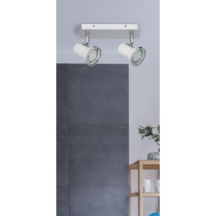 Rabalux 5498 - LED Koupelnové bodové svítidlo STEVE 2xGU10/4,5W/230V