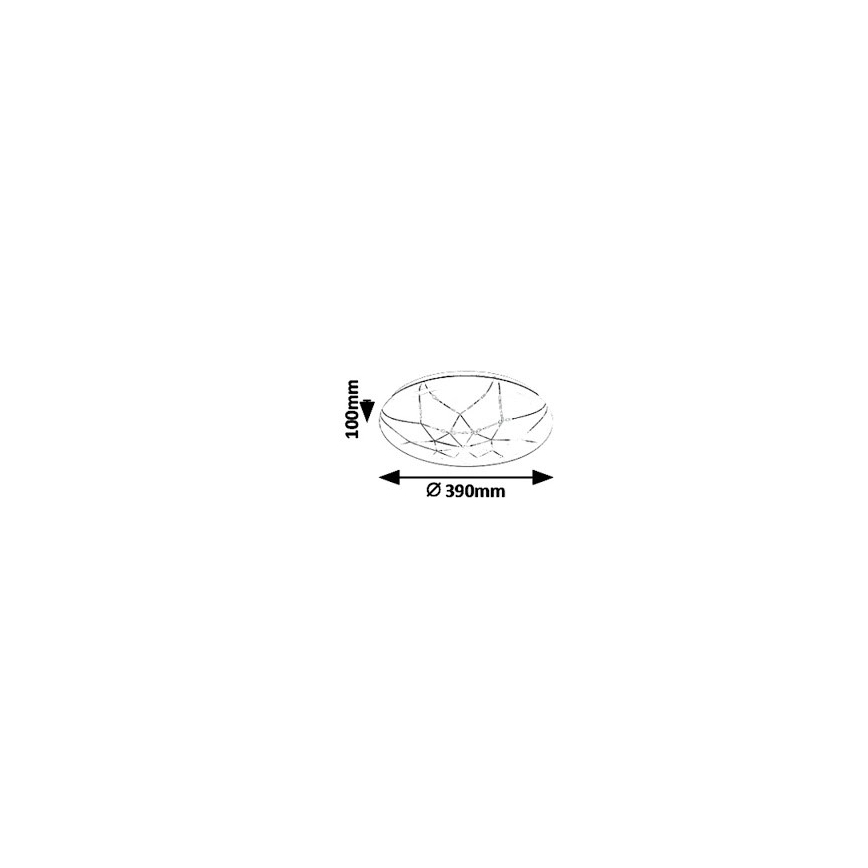 Rabalux - LED Stmívatelné stropní svítidlo LED/24W/230V Wi-Fi 3000-6500K + dálkové ovládání