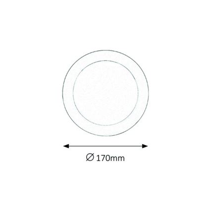 Rabalux - LED Koupelnové podhledové svítidlo LED/12W/230V 4000K IP44