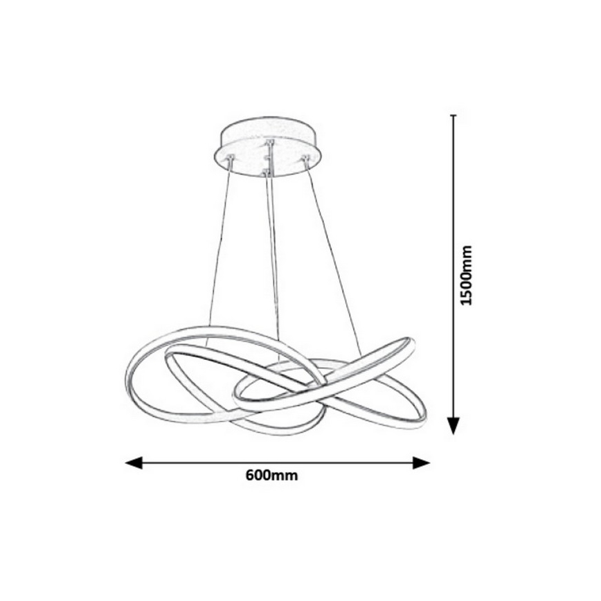 Rabalux - LED Lustr na lanku LED/40W/230V