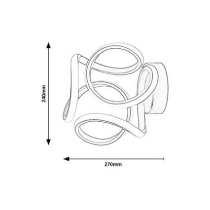 Rabalux - LED Nástěnné svítidlo LED/11W/230V 3000K