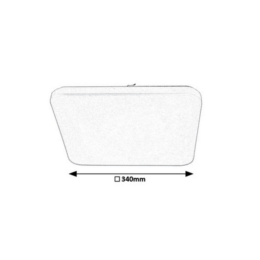 Rabalux - LED Stmívatelné stropní svítidlo LED/16W/230V + dálkové ovládání