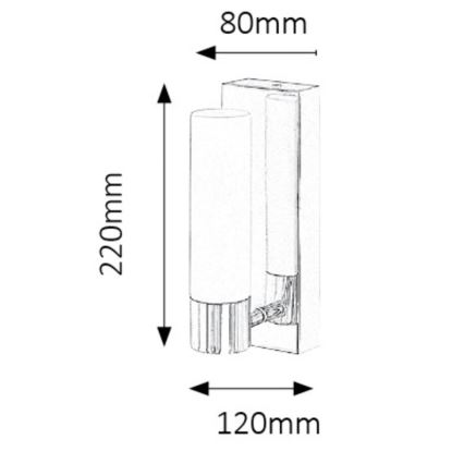 Rabalux 5749 - LED Koupelnové nástěnné svítidlo JIM 1xLED/5W/230V IP44