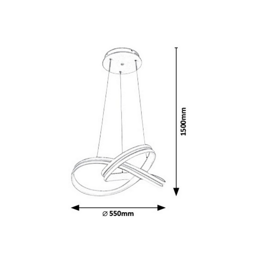 Rabalux - LED Lustr na lanku LED/60W/230V