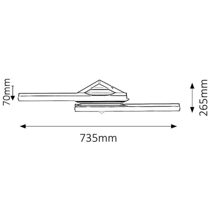 Rabalux - LED Nástěnné koupelnové svítidlo 2xLED/12W IP44