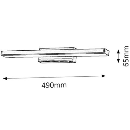 Rabalux - LED Nástěnné koupelnové svítidlo 1xLED/12W/230V IP44