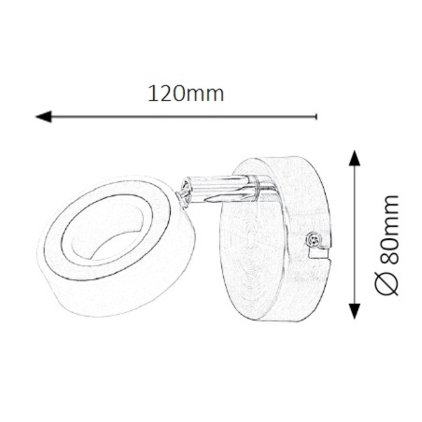 Rabalux - LED Nástěnné bodové svítidlo 1xLED/4,5W/230V