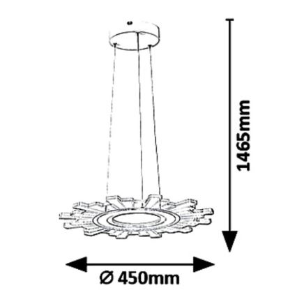 Rabalux - LED Lustr na lanku FELICITY LED/30W/230V